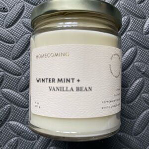 SOY candle: Winter Mint + Vanilla Bean